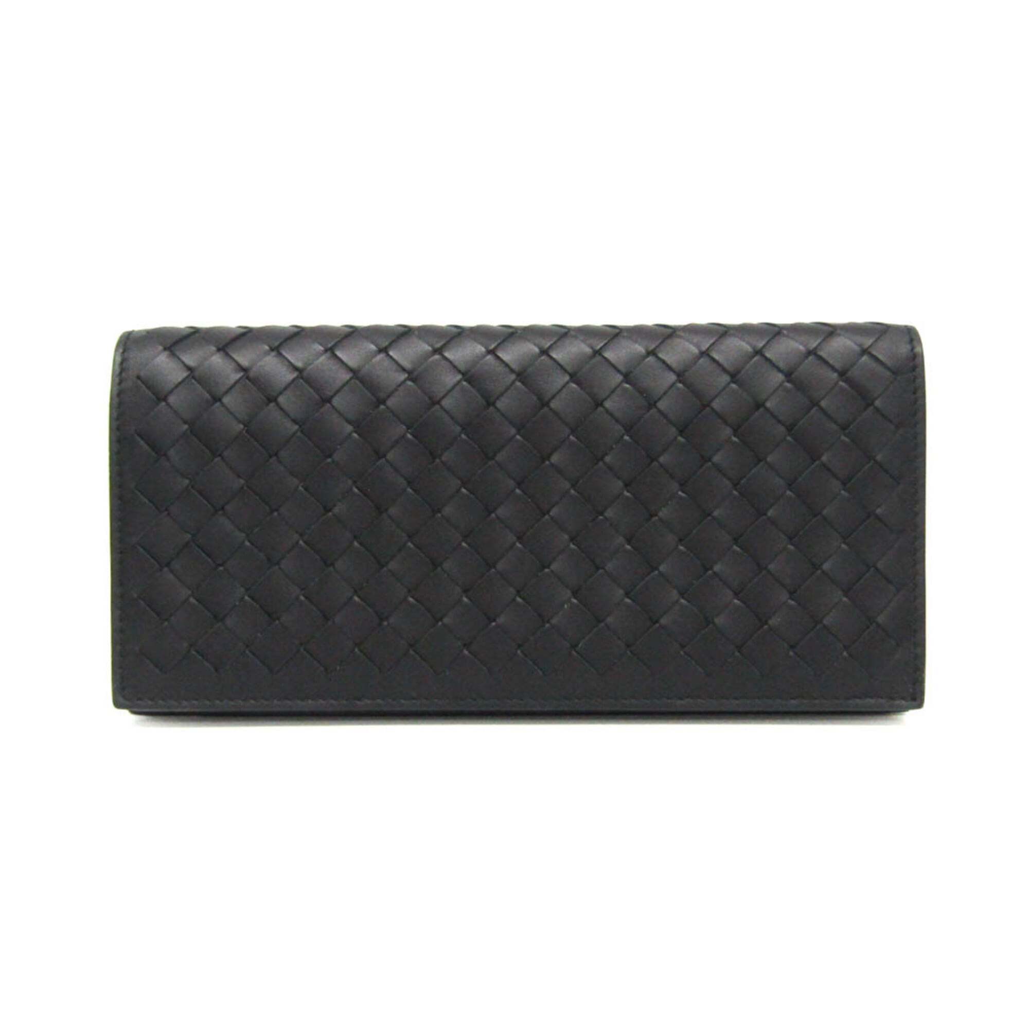 Bottega Veneta Intrecciato Continental Wallet 244688 Men's Leather Long Walle...